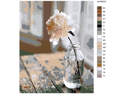 Malování podle čisel - Květina v láhvi - 40 x 50 cm - obtížnost 2 (snadné) - 