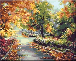 Malování podle čisel - Květinová zahrada - 40 x 50 cm - obtížnost 4 (složité)