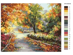 Malování podle čisel - Květinová zahrada - 40 x 50 cm - obtížnost 4 (složité)
