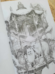 Lantern Worlds (Magic Worlds 17) - Coloring Book for Adults - Mia Quinn