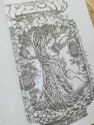 Lantern Worlds (Magic Worlds 17) - Coloring Book for Adults - Mia Quinn