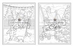 Little Christmas Town - Coloring Book Cafe