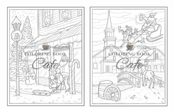 Little Christmas Town - Coloring Book Cafe