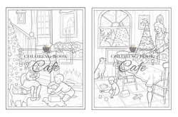 Little Christmas Town - Coloring Book Cafe