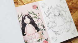 Little Forest Girl´s colouring postcards - JAPONSKO - pohlednice