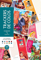 Livre compagnon - Les trackers de coloriages mystères Disney - colouring tracker - vybarvovací deník