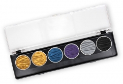 Finetec COLIRO Pearl Color Set PHARAO - sada 6 ks - perleťové akvarelové barvy