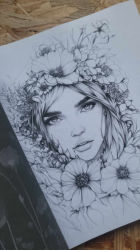 Mademoiselle Fleur: Malbuch für Blumenkinder