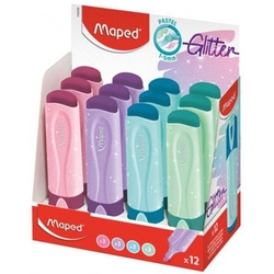 Maped Glittered Highlighters PASTEL - třpytivé zvýrazňovače - sada 4 ks