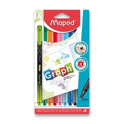 Maped LINER GraphPeps DECO - 8 kusů - designový vzhled