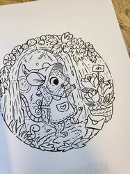 Matchstick Mouse: A Springtime Coloring Book