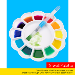 Meeden - Porcelánová paleta kulatá 12 důlků průměr 20cm