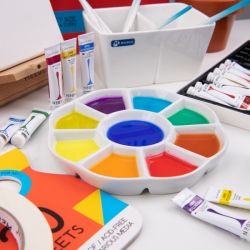 Meeden - Porcelánová paleta  kulatá 9 důlků průměr 19cm