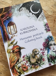 Memories postcards Coloring book - A5 - Karolina Kubikowska 