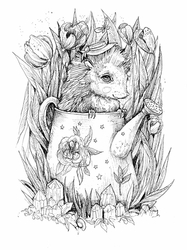 Memories postcards Coloring book - Karolina Kubikowska 