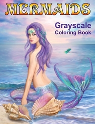 Mermaids Grayscale Coloring book - Alena Lazareva