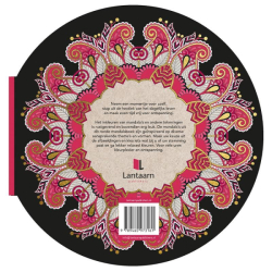 Mindful & relaxing mandala - Creatief kleuren - mandaly v kulaté knize - ČERVENOČERNÁ