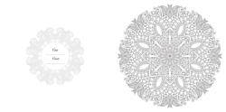 Mindful & relaxing mandala - Creatief kleuren - mandaly v kulaté knize - ČERVENOČERNÁ
