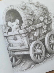 Mouse Houses - Coloring Book for Adults - Mia Quinn