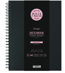 MUSA - SKETCHBOOK - kniha v pevných deskách - kroužková vazba - 105 g, 100 listů - 2 rozměry