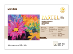 MUNGYO Pastel paper pad - skicák na pastel (160 g/m2) - WHITE - 2 rozměry