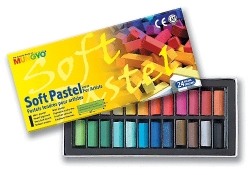 Mungyo Soft Pastel for artists - měkké mini křídy - 24 ks