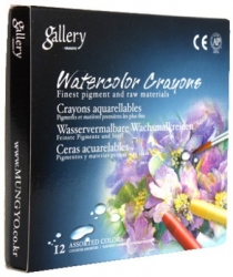 Mungyo Gallery Watercolor Crayons - akvarelové voskovky (pastely) - 12 ks