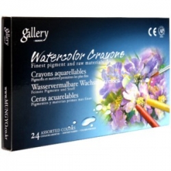 Mungyo Gallery Watercolor Crayons - akvarelové voskovky (pastely) - 24 ks