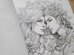 Mystical Lovers - Adult Coloring Book