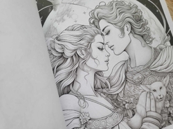 Mystical Lovers - Adult Coloring Book