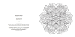 Nature & flowers mandala - Creatief kleuren - mandaly v kulaté knize - ZELENÁ