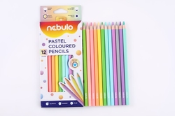 Nebulo PASTEL coloured pencils - pastelové barvy - 12 ks