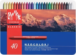 Caran d´Ache NEOCOLOR I - voskové pastely - sada 40 ks 