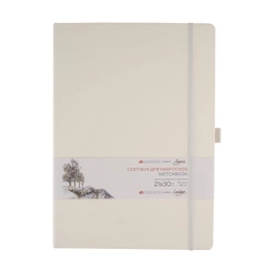 Nevskaya Palitra Academy LADOGA - sketchbook - skicák v pevné vazbě 140 g/m2 - BÍLÁ - 5 rozměrů