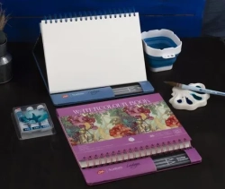 Nevskaya Palitra Academy LADOGA - watercolour book - skládací skicák - PINK