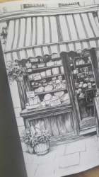 Nostalgische Schaufenster Malbuch -  Florek Malbücher