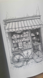 Nostalgische Schaufenster Malbuch -  Florek Malbücher