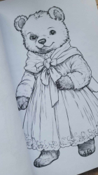 Nostalgische Teddys I: Malbuch für Kinder und Erwachsene