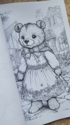 Nostalgische Teddys I: Malbuch für Kinder und Erwachsene