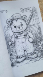 Nostalgische Teddys I: Malbuch für Kinder und Erwachsene