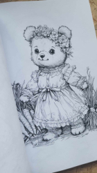 Nostalgische Teddys I: Malbuch für Kinder und Erwachsene