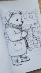 Nostalgische Teddys I: Malbuch für Kinder und Erwachsene