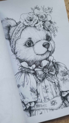 Nostalgische Teddys I: Malbuch für Kinder und Erwachsene