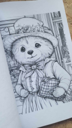 Nostalgische Teddys I: Malbuch für Kinder und Erwachsene