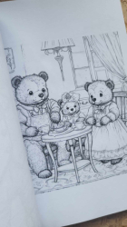 Nostalgische Teddys I: Malbuch für Kinder und Erwachsene