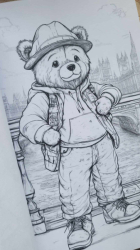 Nostalgische Teddys II: Malbuch für Kinder und Erwachsene