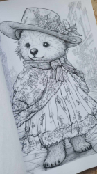 Nostalgische Teddys II: Malbuch für Kinder und Erwachsene