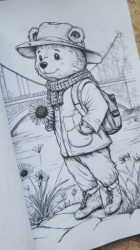 Nostalgische Teddys II: Malbuch für Kinder und Erwachsene