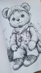 Nostalgische Teddys II: Malbuch für Kinder und Erwachsene
