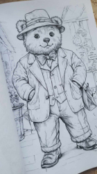 Nostalgische Teddys II: Malbuch für Kinder und Erwachsene